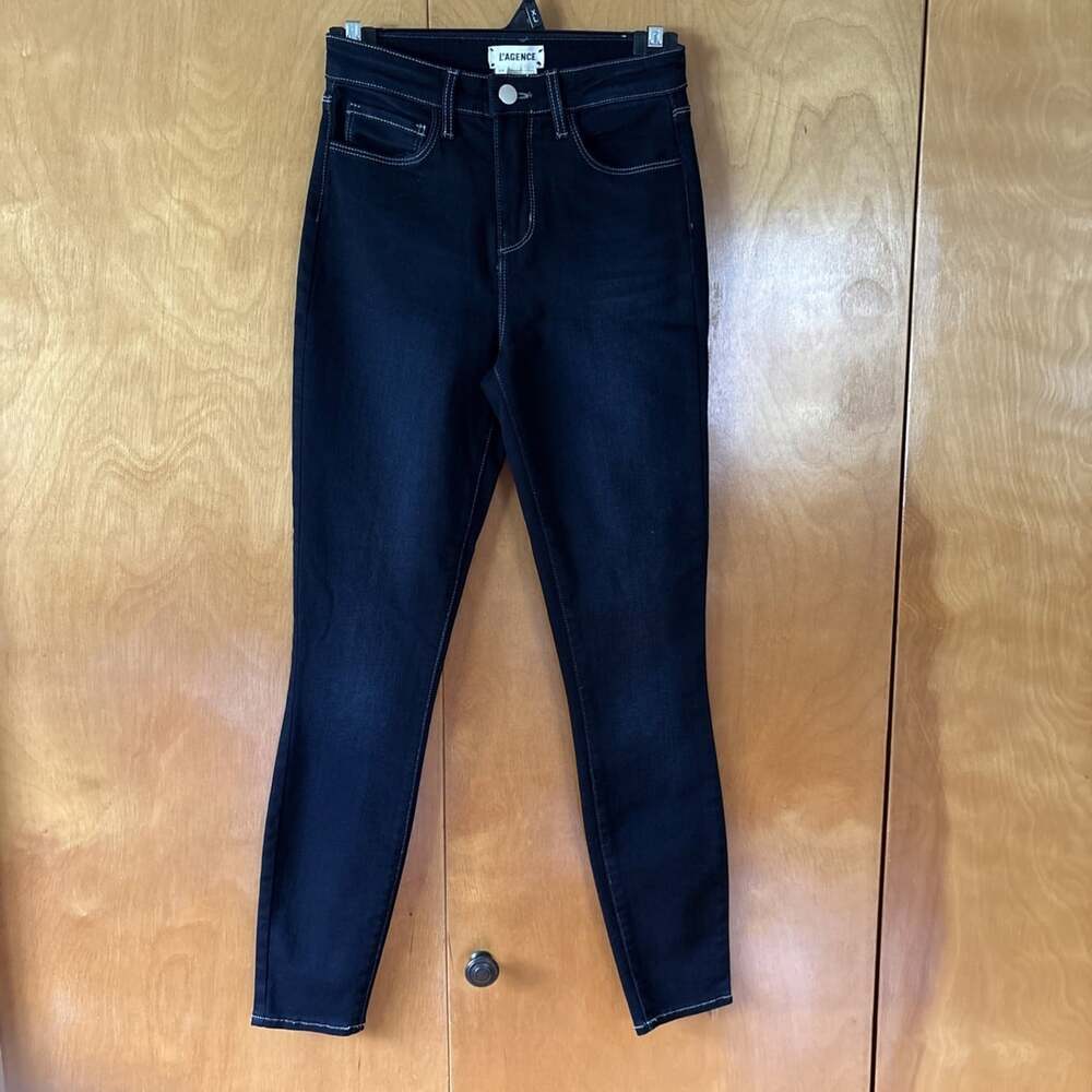 L'Agence Margot Skinny High Rise Richmond Dark Wash Women's Sz 23 Stretch Jeans